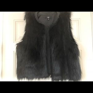 Faux fur vest